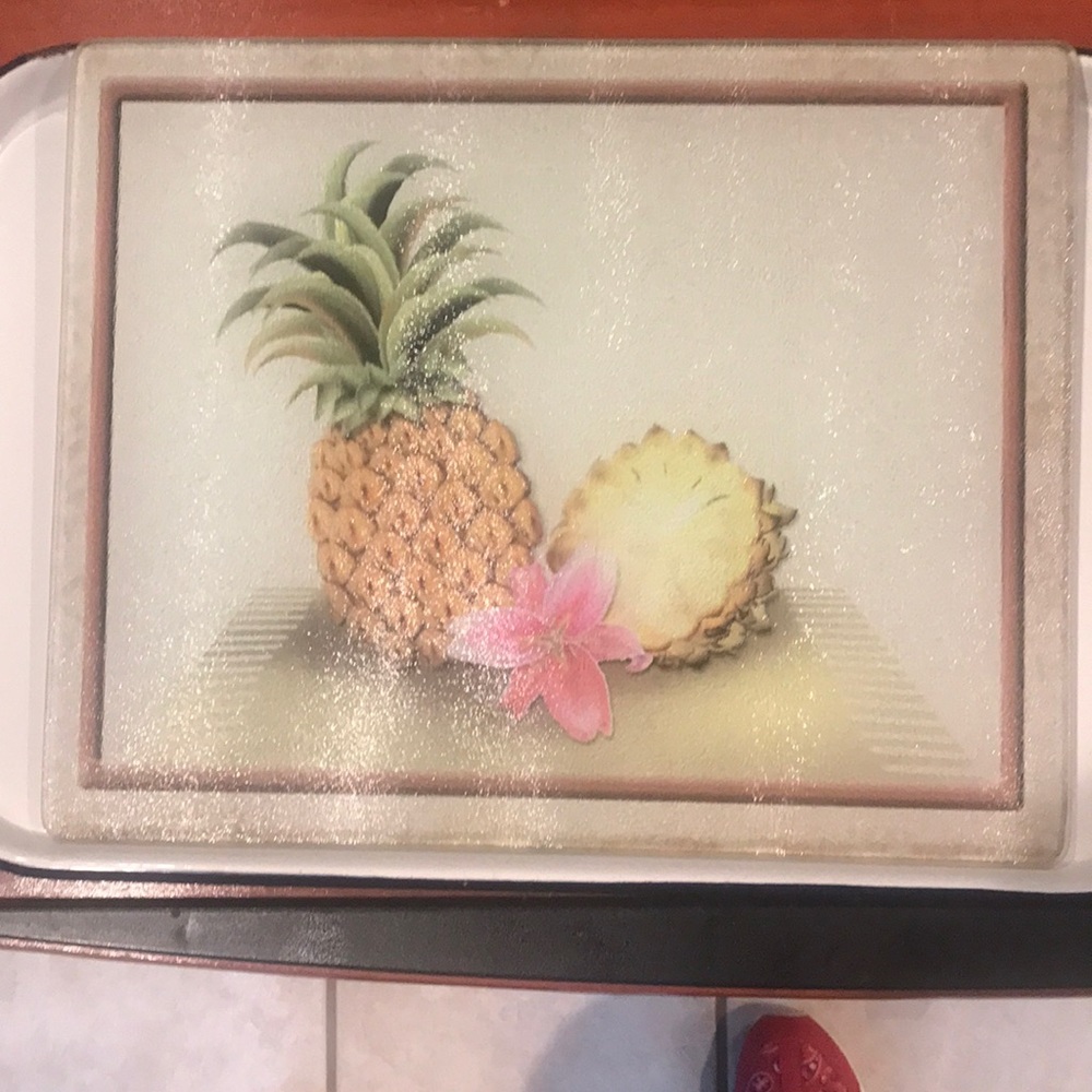 Pineapple Tempered Glass Cutting Board